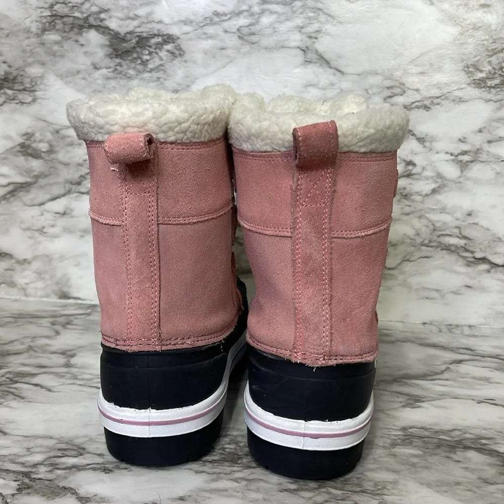 Cat & Jack Girls Snow Winter Waterproof Pink Boots Size 5